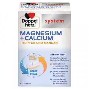 DOPPELHERZ Magnesium+Calc.+Kupfer+Mangan syst.Tab.